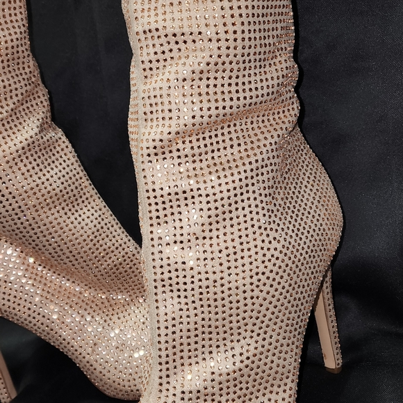 Pink Rhinestone Boots - Picture 3 of 10